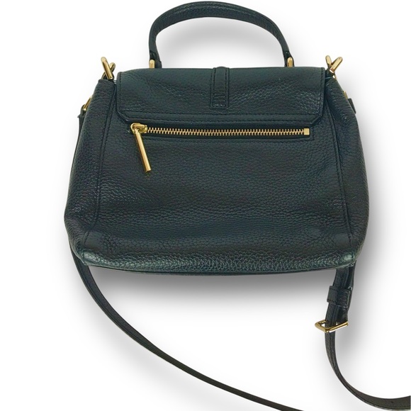 Tory Burch Mini High Quality Grain Leather Satchel Crossbody Bag In Black - Picture 4 of 14